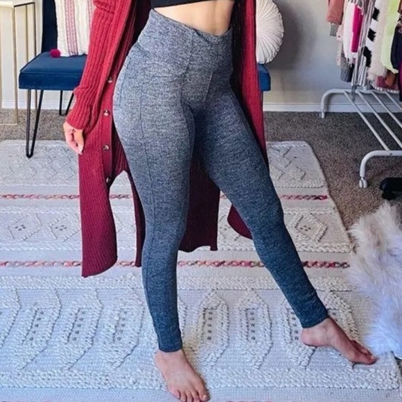 Athleta Herringbone Metro High Waisted Leggings Black M - Picture 3 of 8